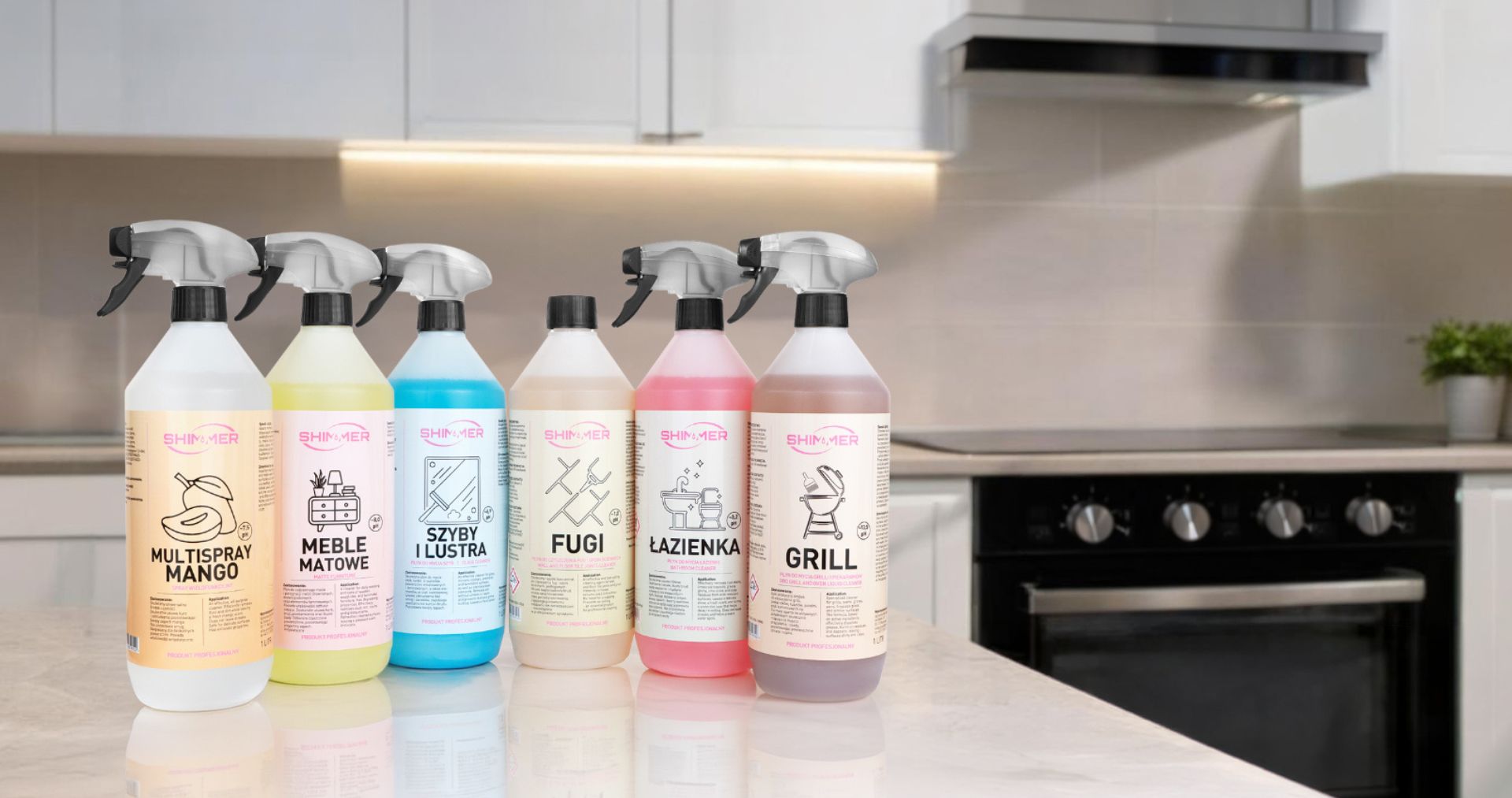 Profesjonalne środki czystości Shimmer Goriall